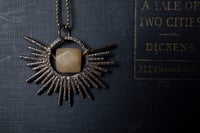 Antique Brass Sun Necklace