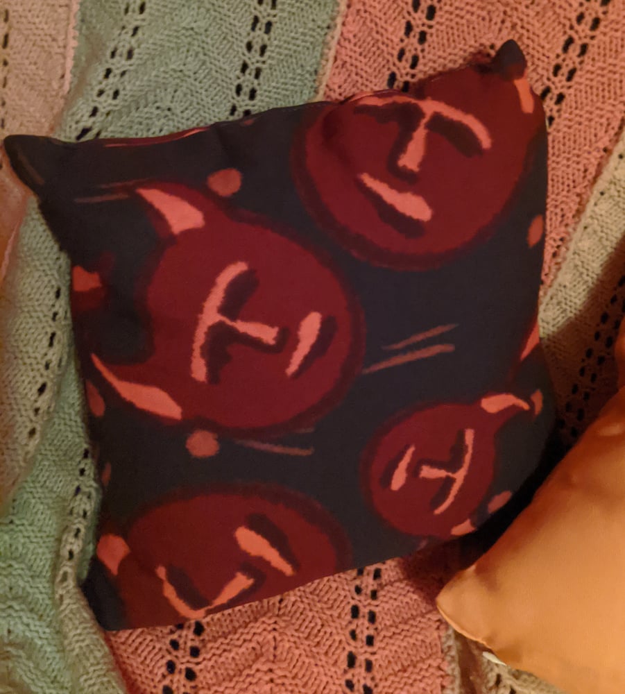 Image of Red Creature Pillow