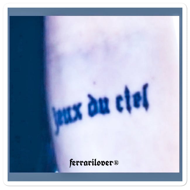 jeux du ciel tattoo sticker