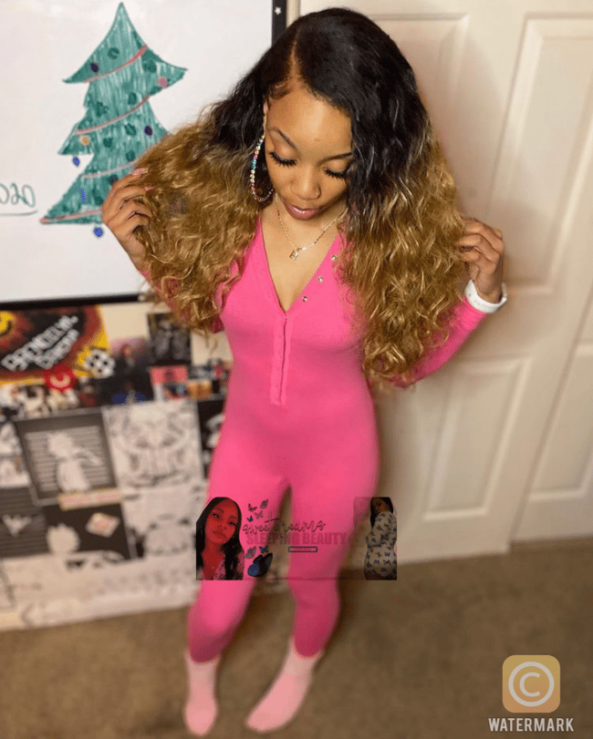 “Pretty in Pink” COTTON onesie (with buttflap)💖