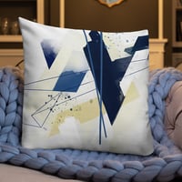 Image 3 of Blue Shift Square Throw Pillow