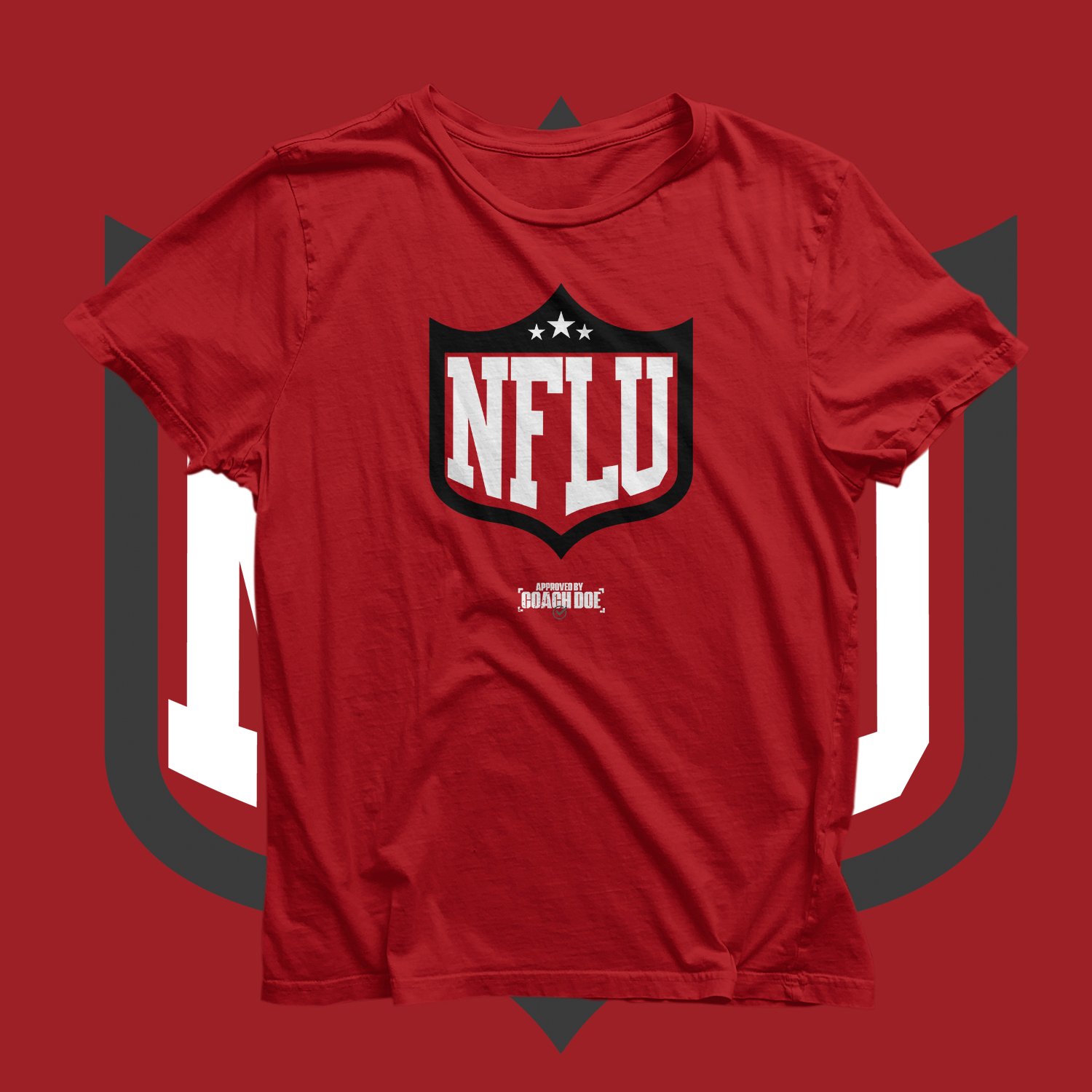 Image of NFLU Tee (Adult/Red)