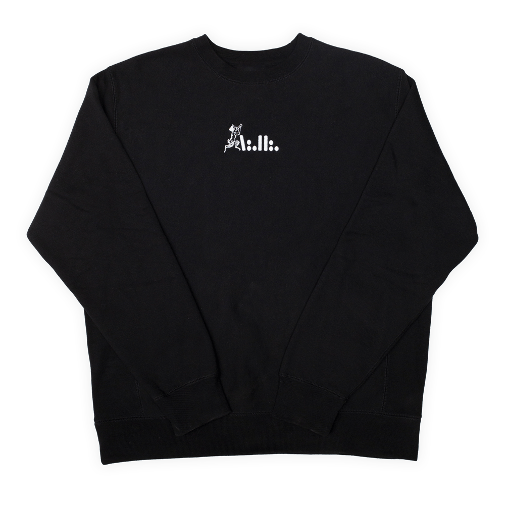 Image of A∴H∴ Faun embroidered black crew