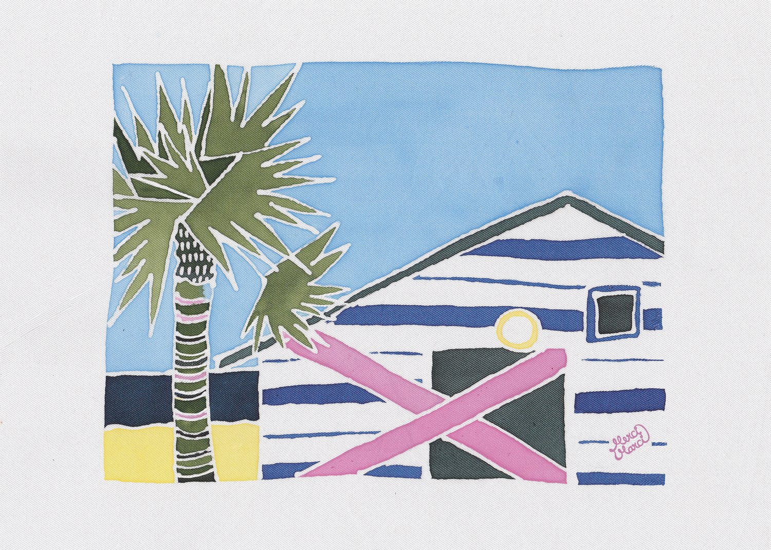 Beach house Gruissan - Fine Art print 