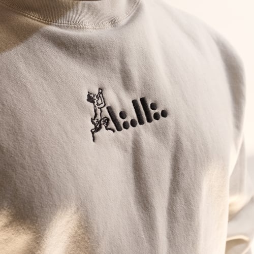 Image of A∴H∴ Faun embroidered bone crew