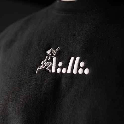 Image of A∴H∴ Faun embroidered black crew