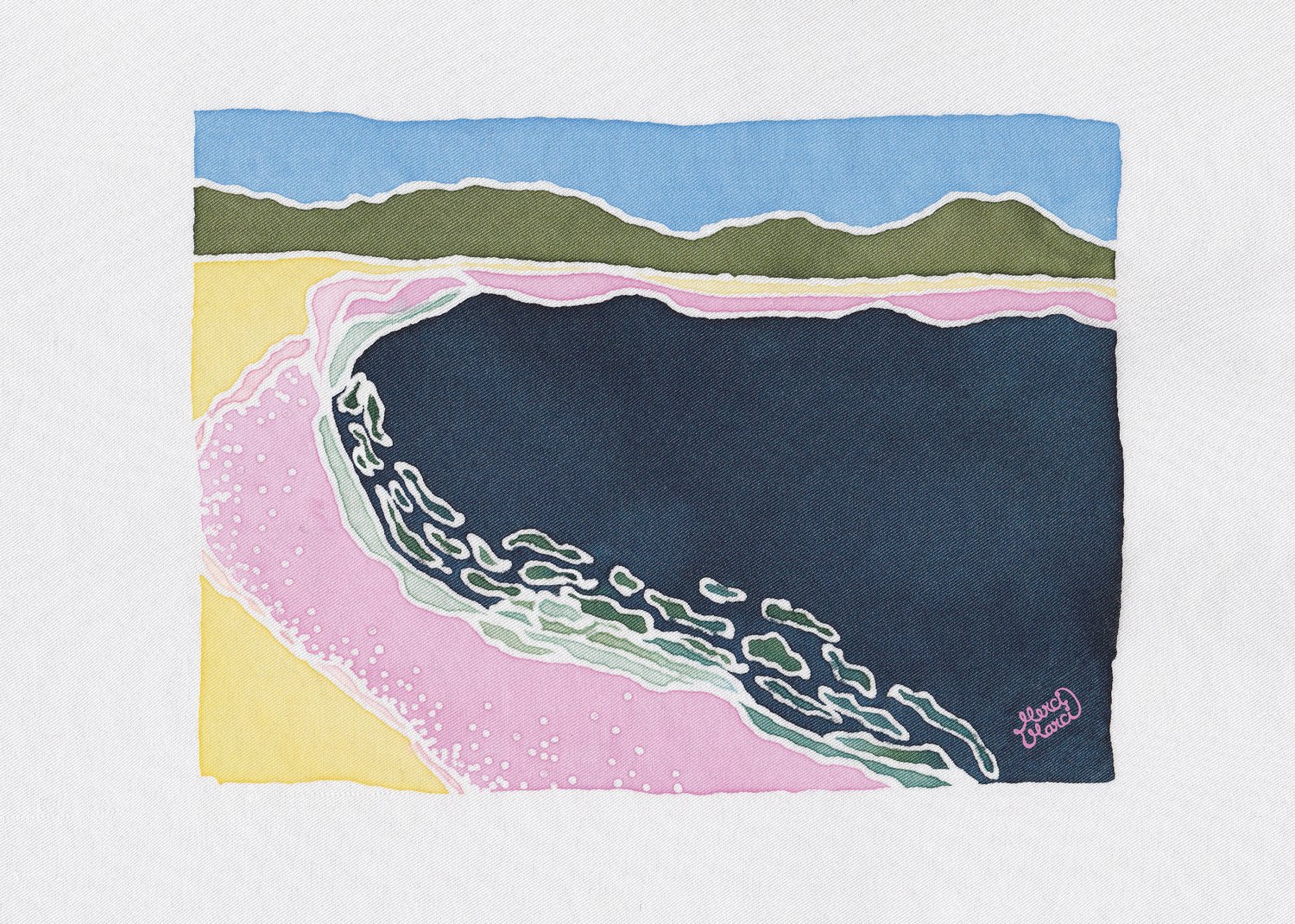 Pink beach - Fine Art print
