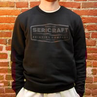Image 1 of SERICRAFT EMBLEM CREW - BLACK