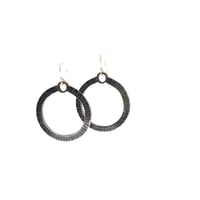 Image 5 of round rule earrings 