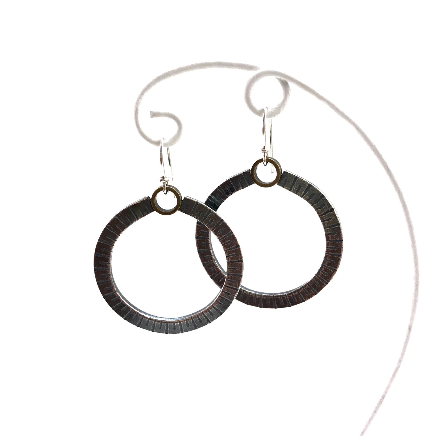 Image of round rule earrings 