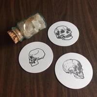 Image 4 of Skulldrinkery Letterpress Coasters (Set of 8)