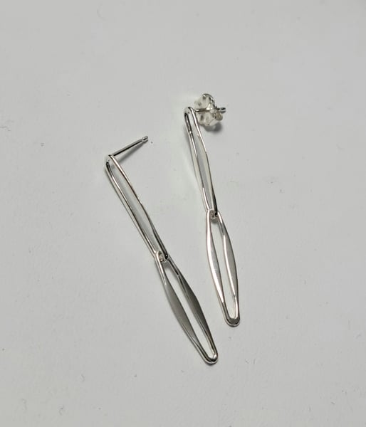 Image of Paperclip Style Earrings-2 links