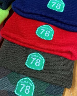 Image of 78 embroidered beanies 