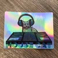House Cat - Holographic Sticker