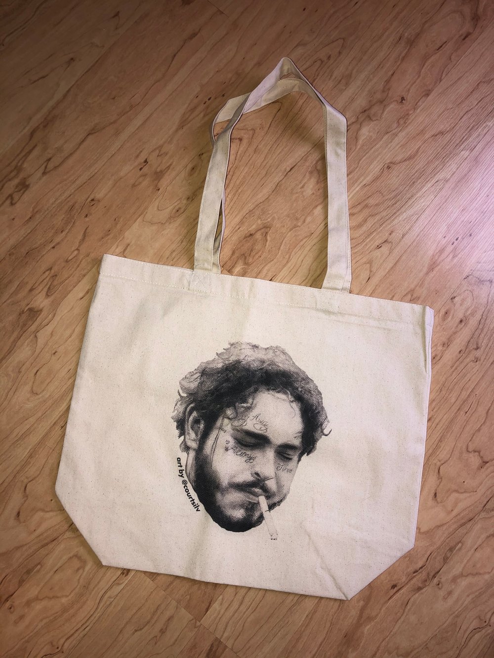 POST MALONE 15X18" CANVAS TOTE BAG