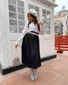 Carli Lace Skirt (black/blush)