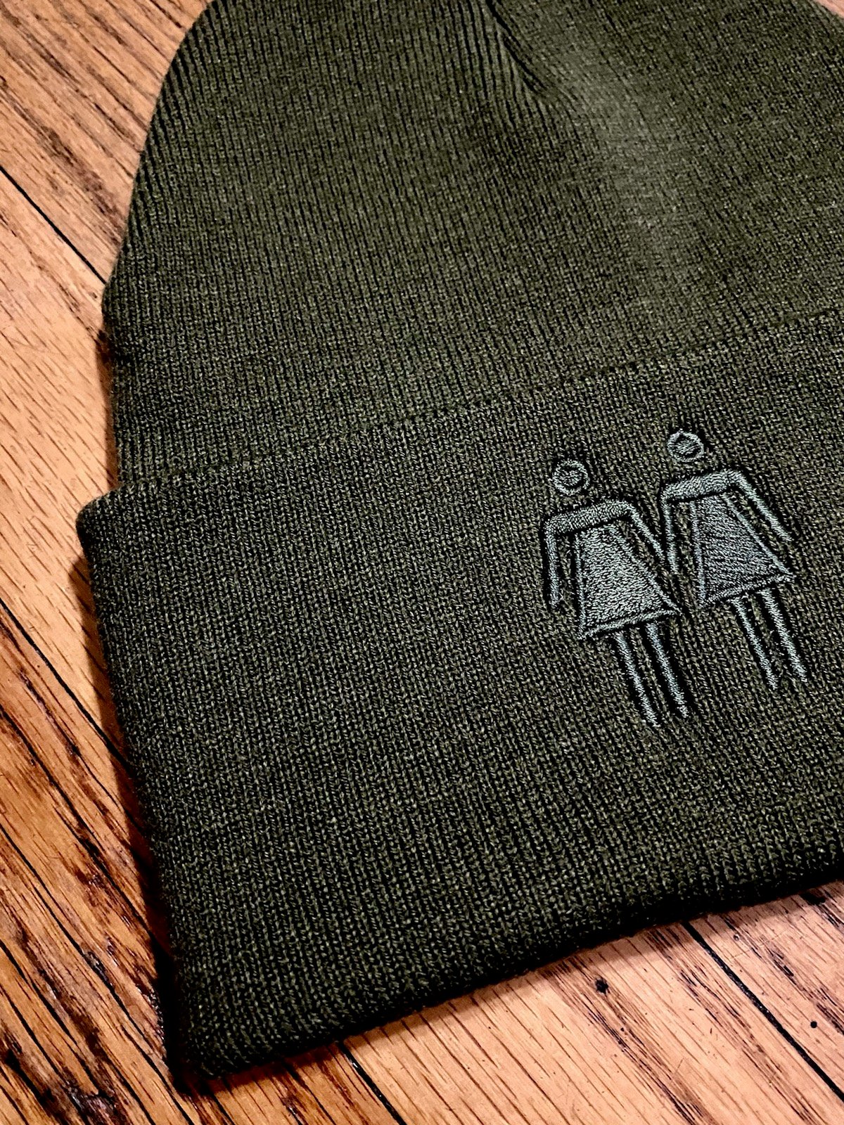 Image of Two Girls Symbol Beanie