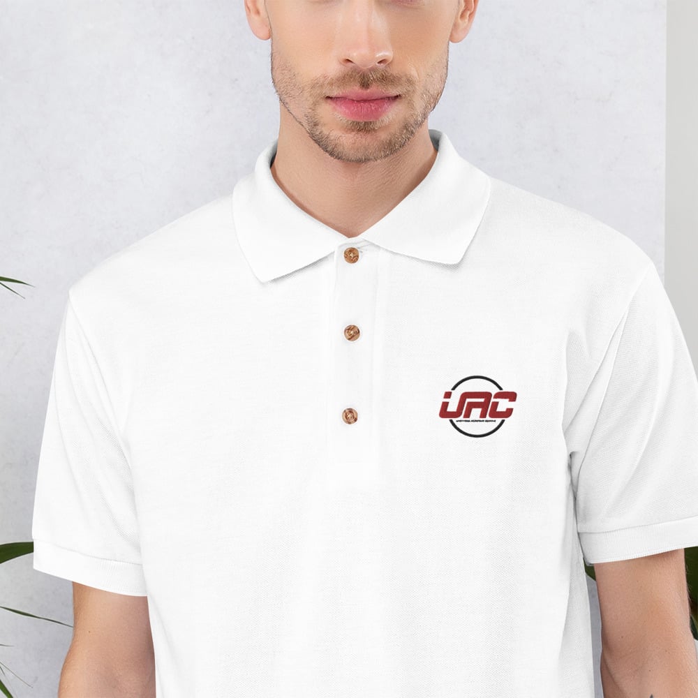 Image of Embroidered UAC Polo Shirt (White)