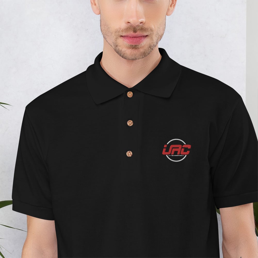 Image of Embroidered UAC Polo Shirt (Black)