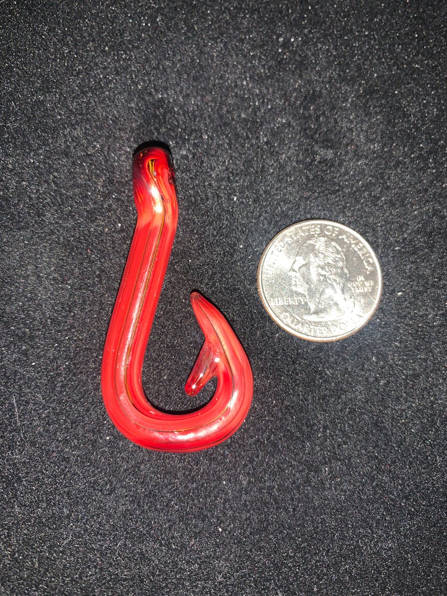 Image of Red striped hook