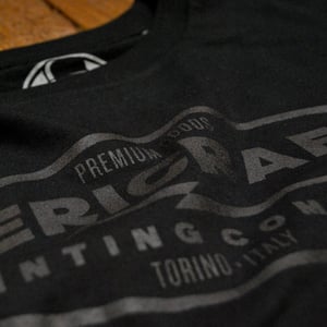 Image of SERICRAFT EMBLEM TEE - BLACK