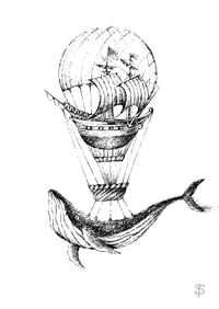 Image 2 of Whaleballoon Print