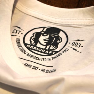 Image of SERICRAFT EMBLEM TEE - WHITE