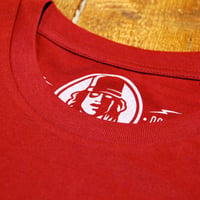 Image 3 of SERICRAFT EMBLEM TEE - BURGUNDY