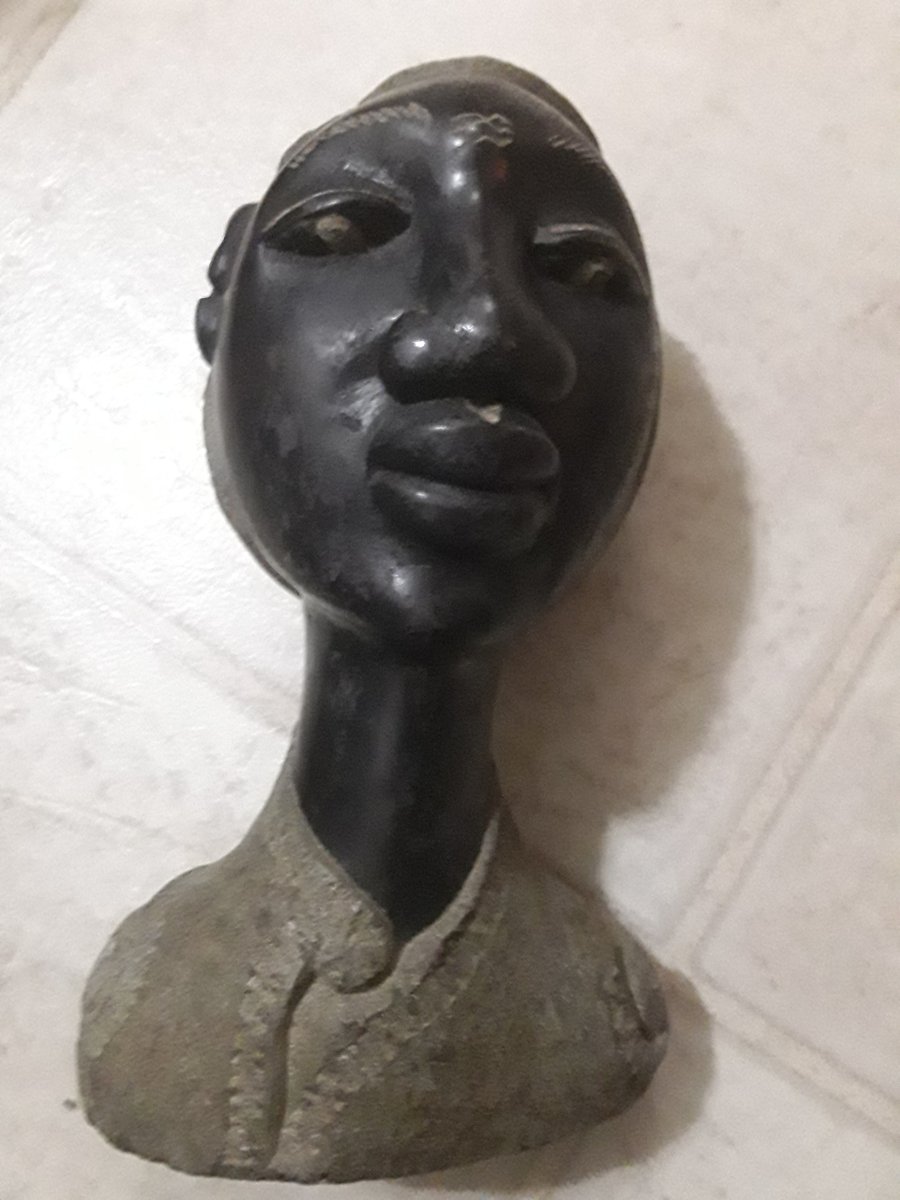 Solid Stone Haitian Statue | Taye Uhuru