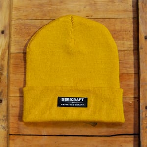 Image of SERICRAFT EMBLEM BEANIE - YELLOW