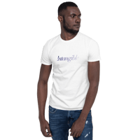 Short Sleeve Unisex Shirt White - Fading Logo