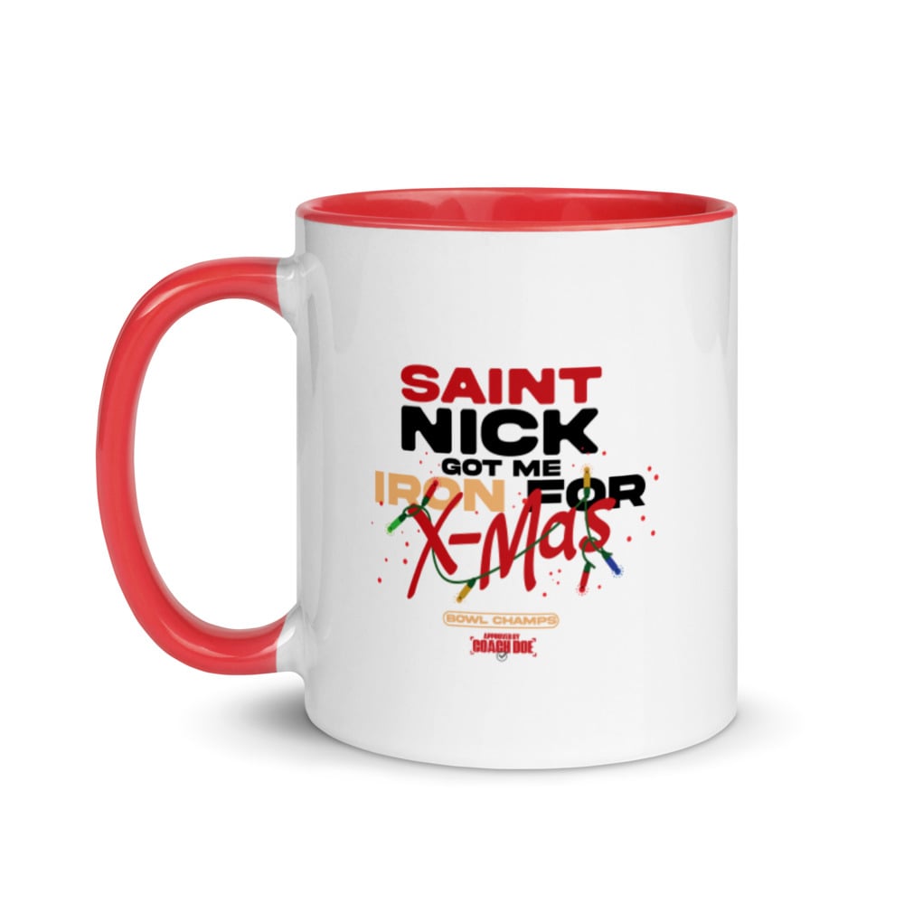 Image of Christmas Mug with Red Interior