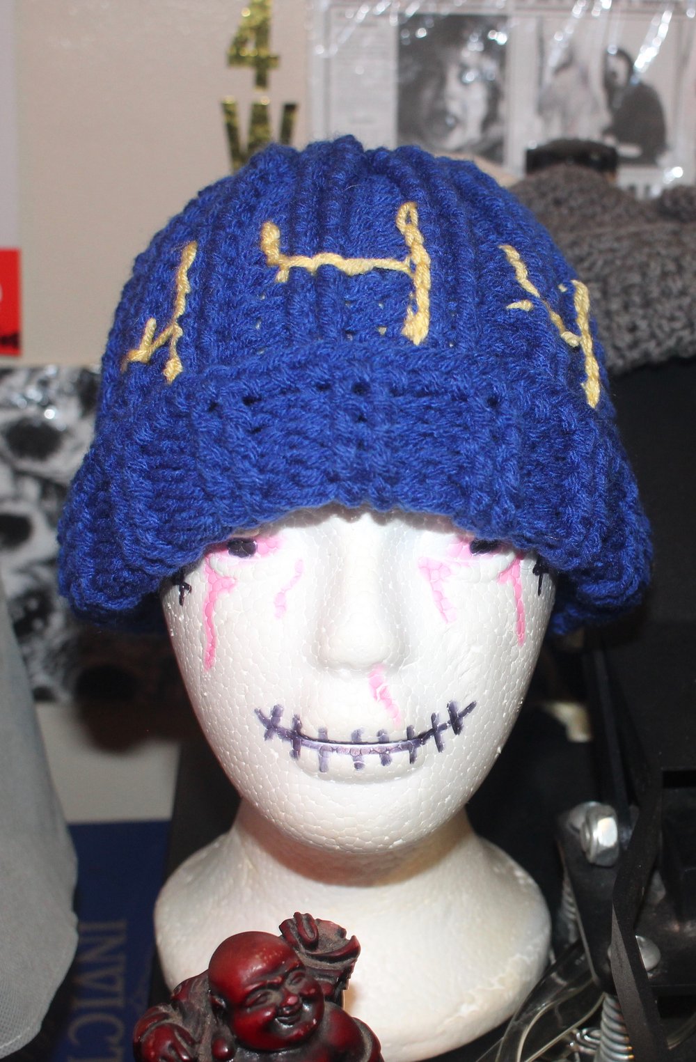 " 444 " Skull Cap (Blue x Gold)