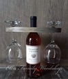 Decorative wine glass holder