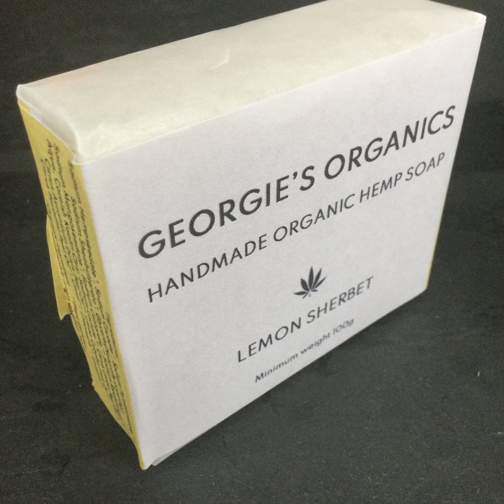 Image of Organic hemp soap. Lemon Sherbet