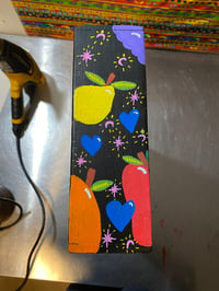 Image 3 of "Midnight In Tutti-Frutti" Painted Cassette Rack
