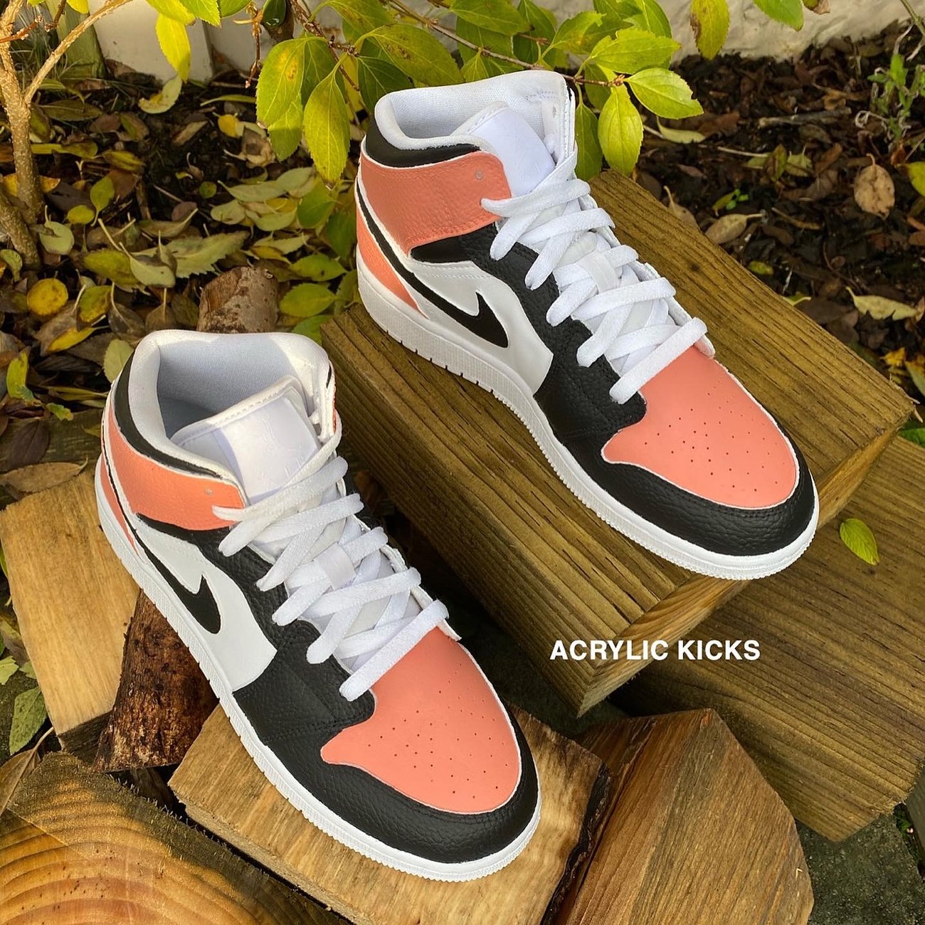 Jordan 1 - Salmon Blacks | Acrylic Kicks