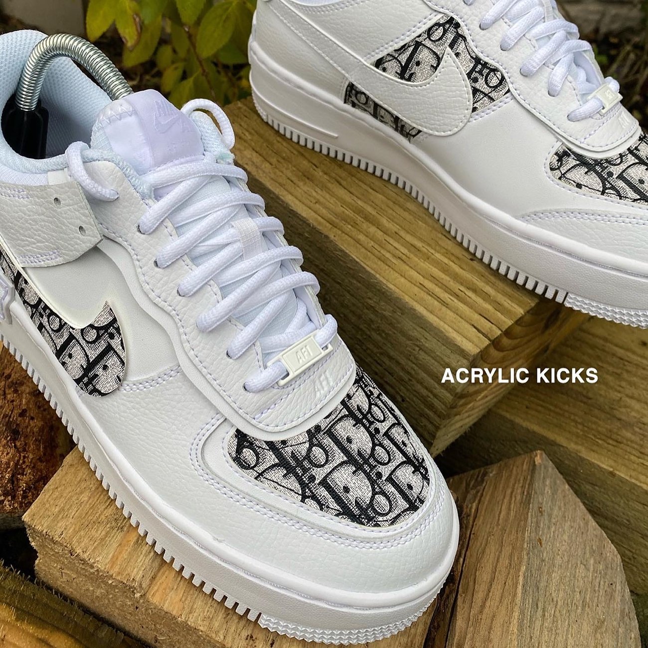 Nike AF1 Shadow - Black Dior V3 | Acrylic Kicks