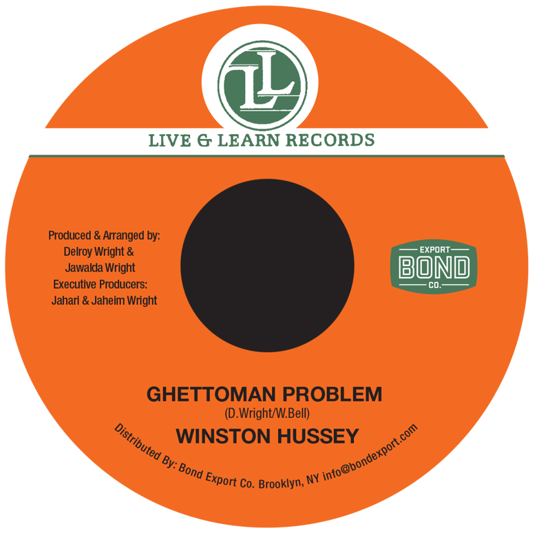Image of Winston Hussey - Ghettoman Problem 7" (Live & Learn)