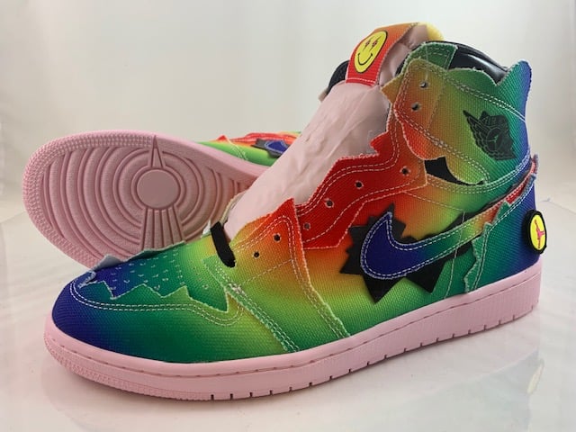 Image of J Balvin x Air Jordan Retro I High OG "Tie Dye" DC3481-900