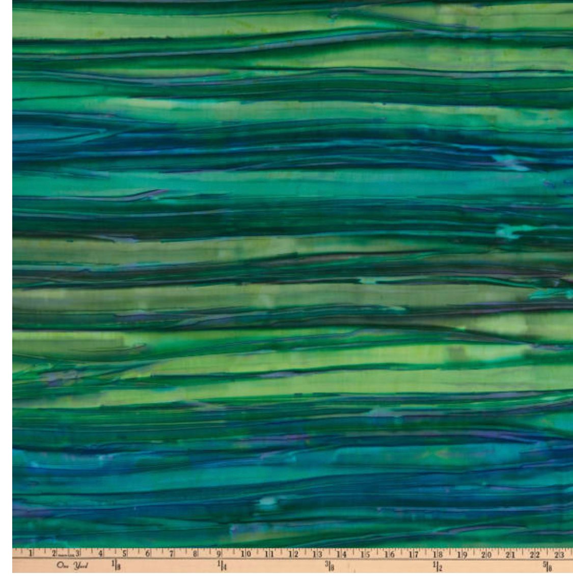 Image of Patina Handpaints Stripes Emerald Shade 30cm