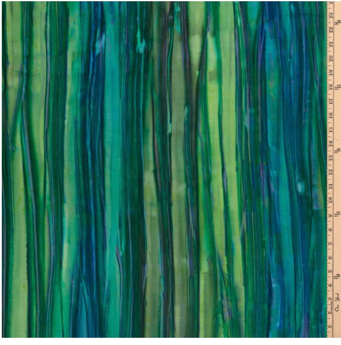 Image of Patina Handpaints Stripes Emerald Shade 40cm