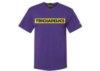 Image 4 of  Trichadelics flower of life script shirt (Purple) *PRE ORDER*