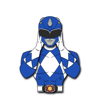 Zyu/MMPR Blue Slider Pin