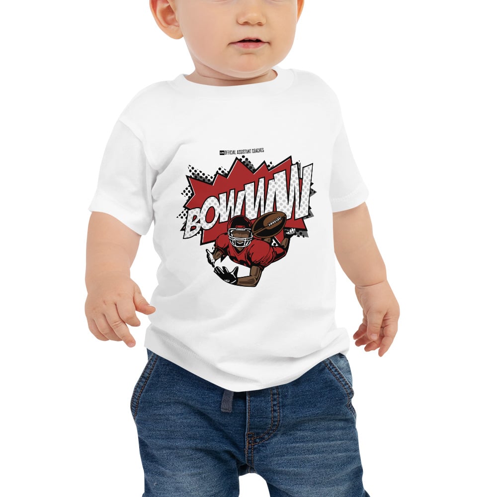 Image of Baby "Bowww" Jersey Short Sleeve Tee (White)