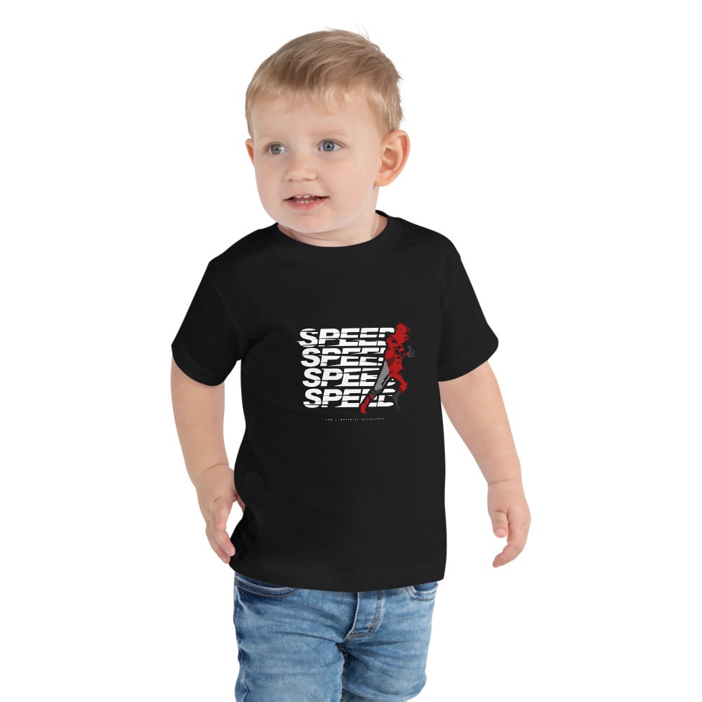 Image of Toddler Short Sleeve "Speed Speed" Tee (Black)
