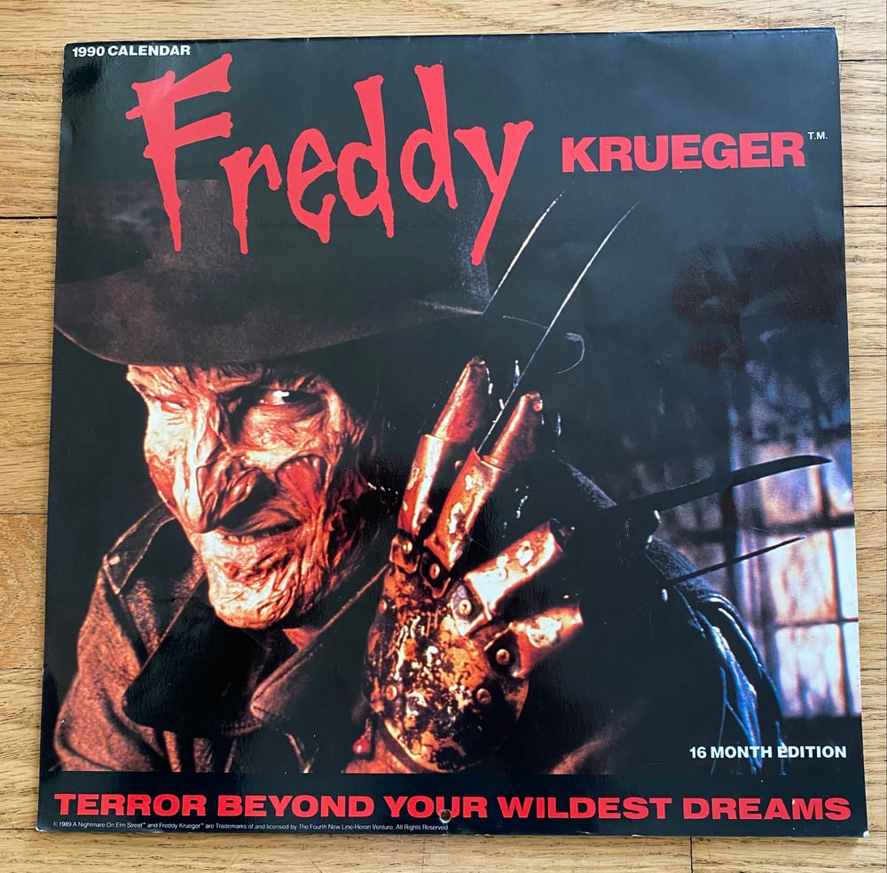 1990 Freddy Krueger Calendar by Design Look, Inc.
