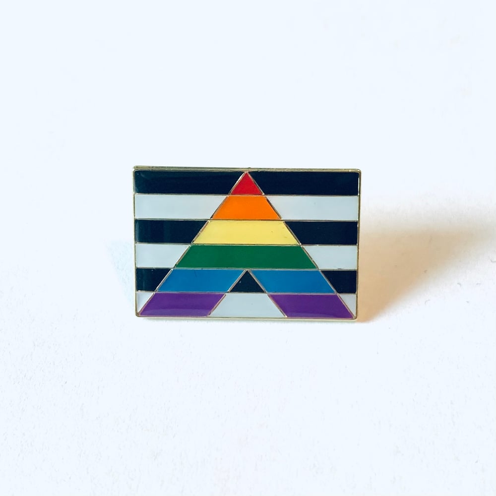Image of LGBTQ+ Ally Flag Pin