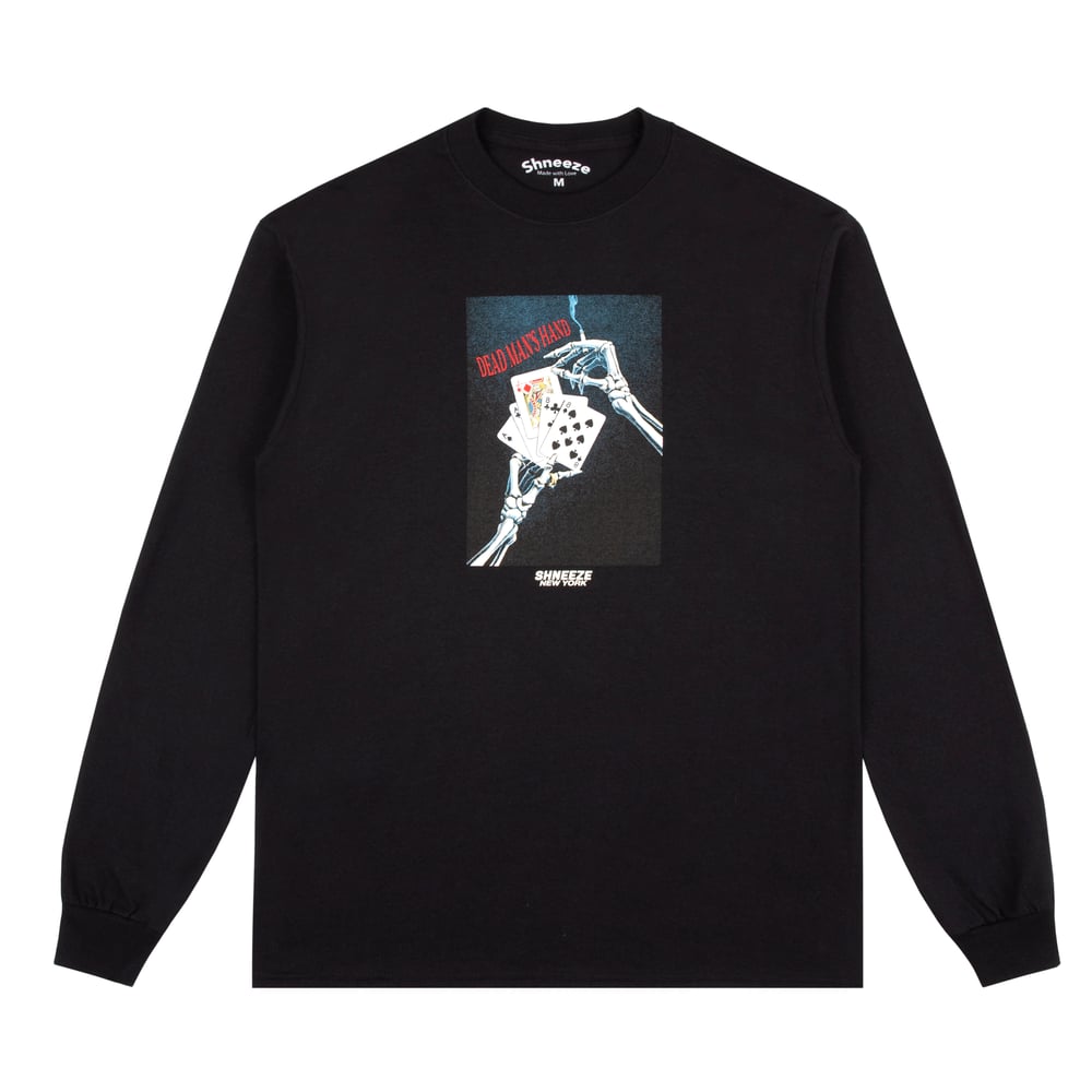 Image of Ace's & Eight's L/S Tee - Black (Orig. $53)