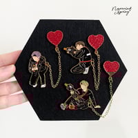 Image 1 of [INDIVIDUAL] Pew Pew Rap Line Enamel Pin ❤️